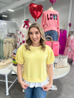 ANISSA YELLOW TOP