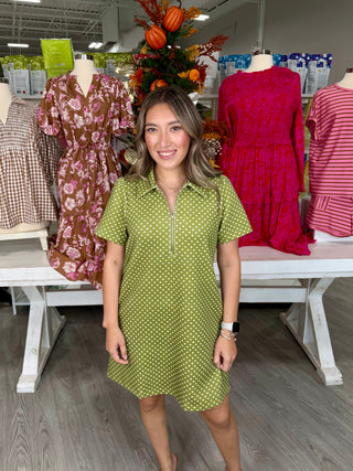 CARLY POLKA DOT DRESS