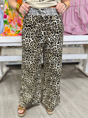 GISELLE LEOPARD PANTS