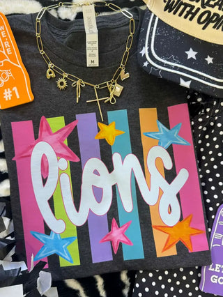 ** PRE ORDER NEON RAINBOW SPIRIT STARS TEE**