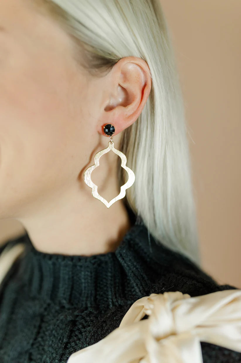 BLACK EVERYDAY DROP EARRINGS