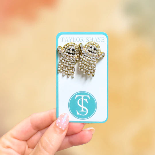 Rhinestone Ghost Stud