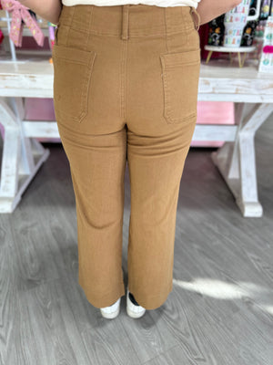 HAZELNUT CROPPED JEANS