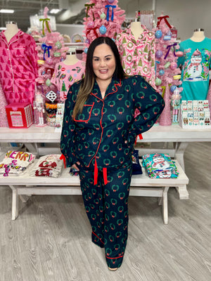 NAVY CHRISTMAS PAJAMAS SET