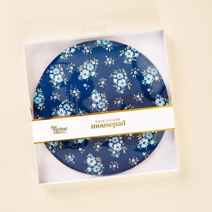 Endless Daydream Navy-Chic Clicks Mouse Pad-