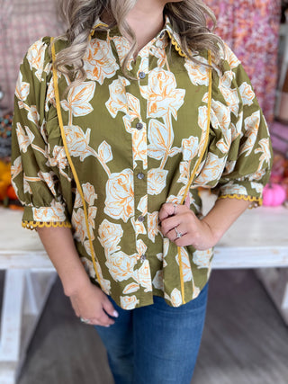 AVERY OLIVE FLORAL TOP