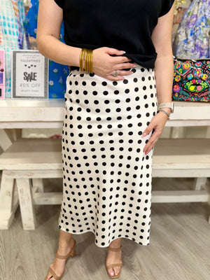CYNTHIA POLKA DOT SKIRT