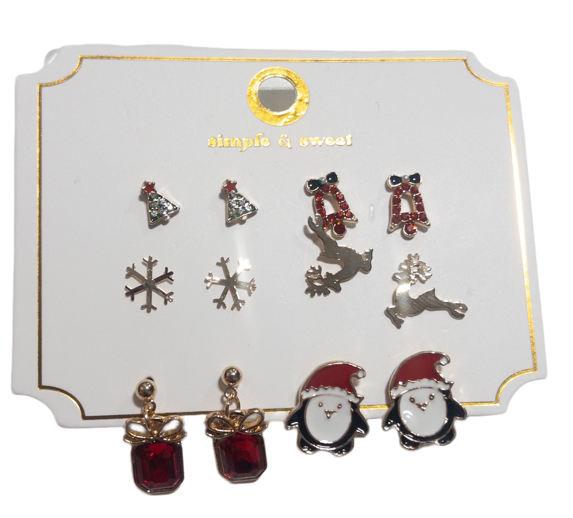 HOLIDAY REINDEER EARRING SET