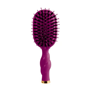 Mini Boar Bristle Hair Brush - Mulberry
