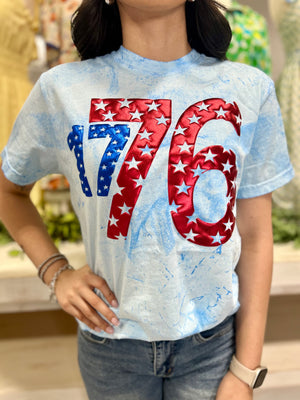 1776 in METALLIC PUFF TEE
