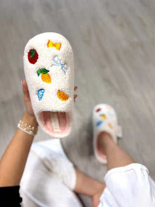 Fuzzy Slippers–Italian Summer