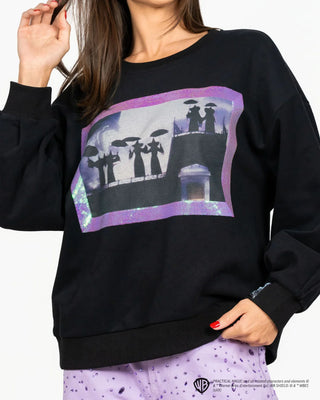 Licensed Black Practical Magic Witches Framed Sweatshirt