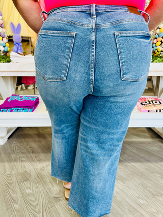 REMI WIDE LEG CROP JEANS