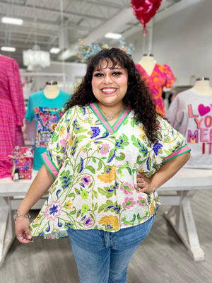KATHY FLORAL TOP