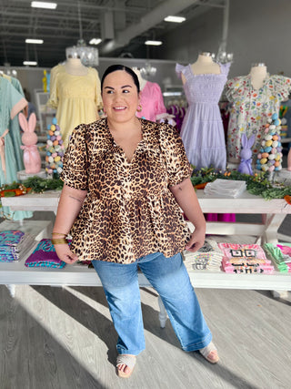 ALMA LEOPARD TOP