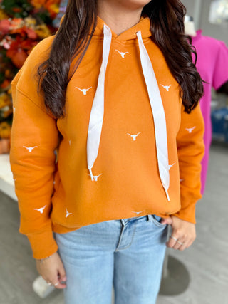 Texas Embroidered Fleece Hoodie
