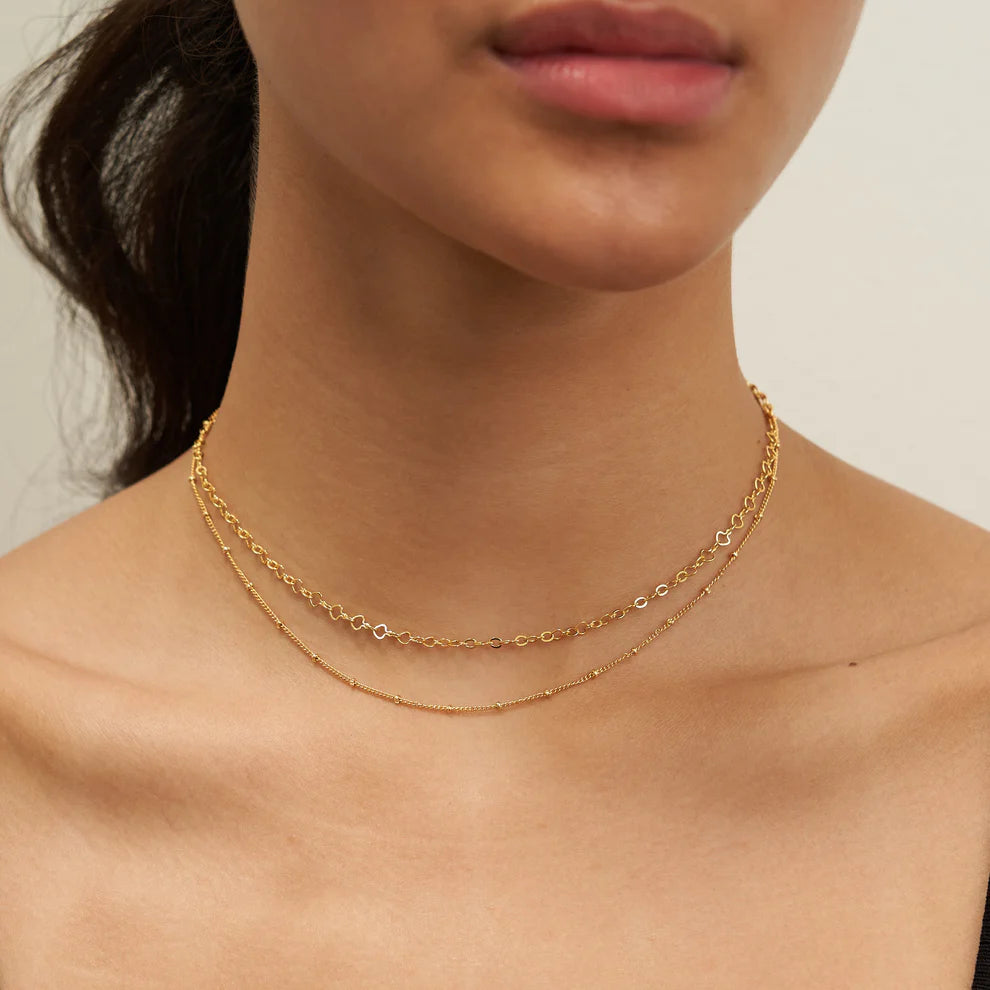 SATELLITE LAYERED CHOKER NECKLACE