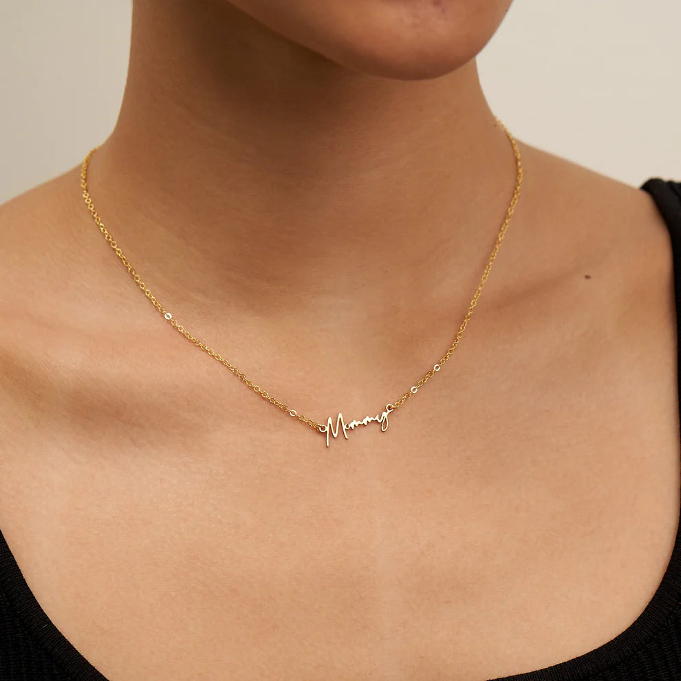 MOMMY 24K GOLD NECKLACE