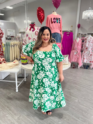 ELIZA GREEN DRESS
