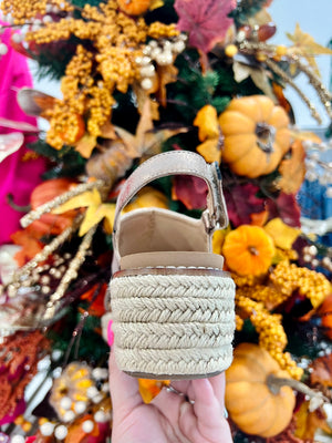 Corky's Ready or Not Wedges-Bronze Metallic