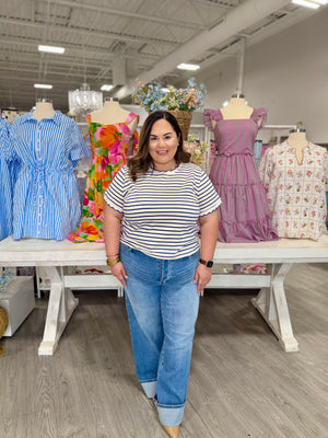 LILLY ROYAL STRIPE TOP