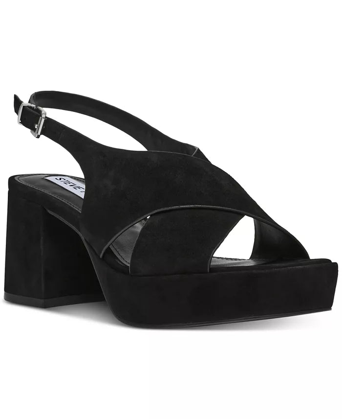 Steve Madden Marino Platform Black Heels