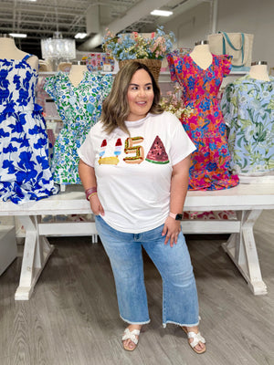 QOS WHITE USA ICON TEE