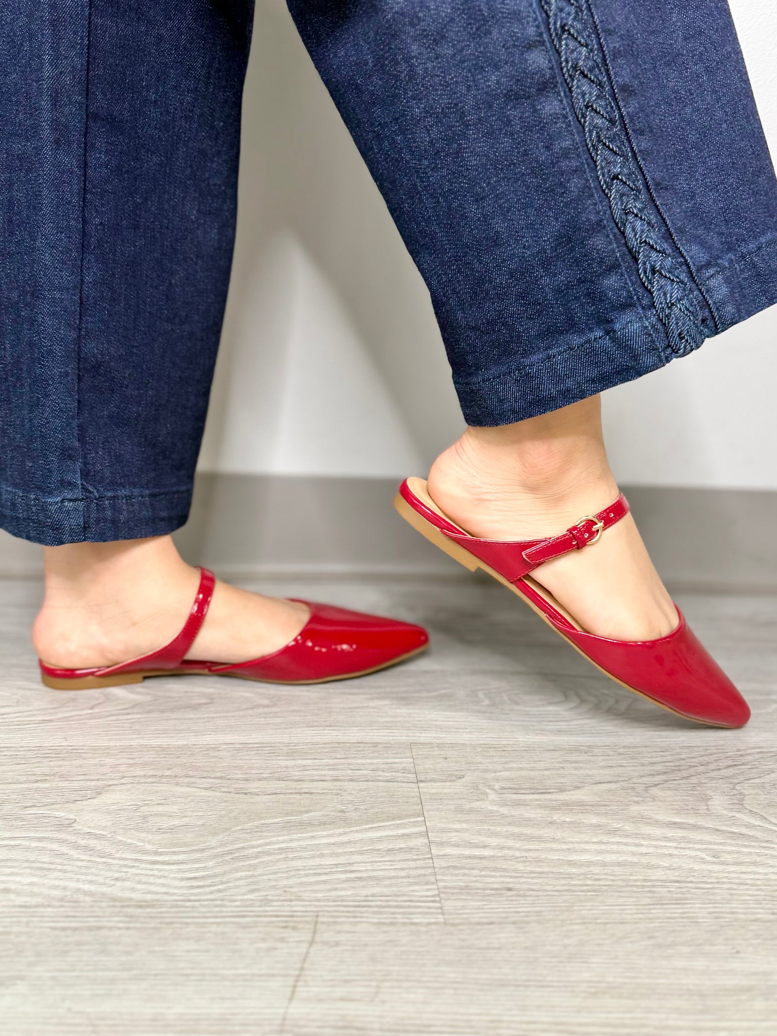Corkys Wanna Grab Drinks Red flat shoe