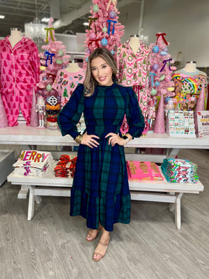 MARA PLAID DRESS