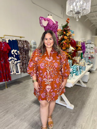 JENNIFER RUST FLORAL DRESS