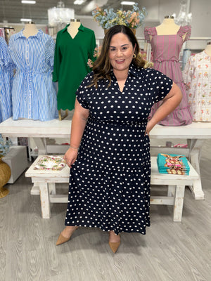 JAZMINE POLKA DOT DRESS