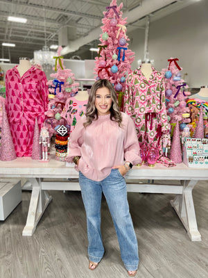 ARLA PINK SHIMMER TOP