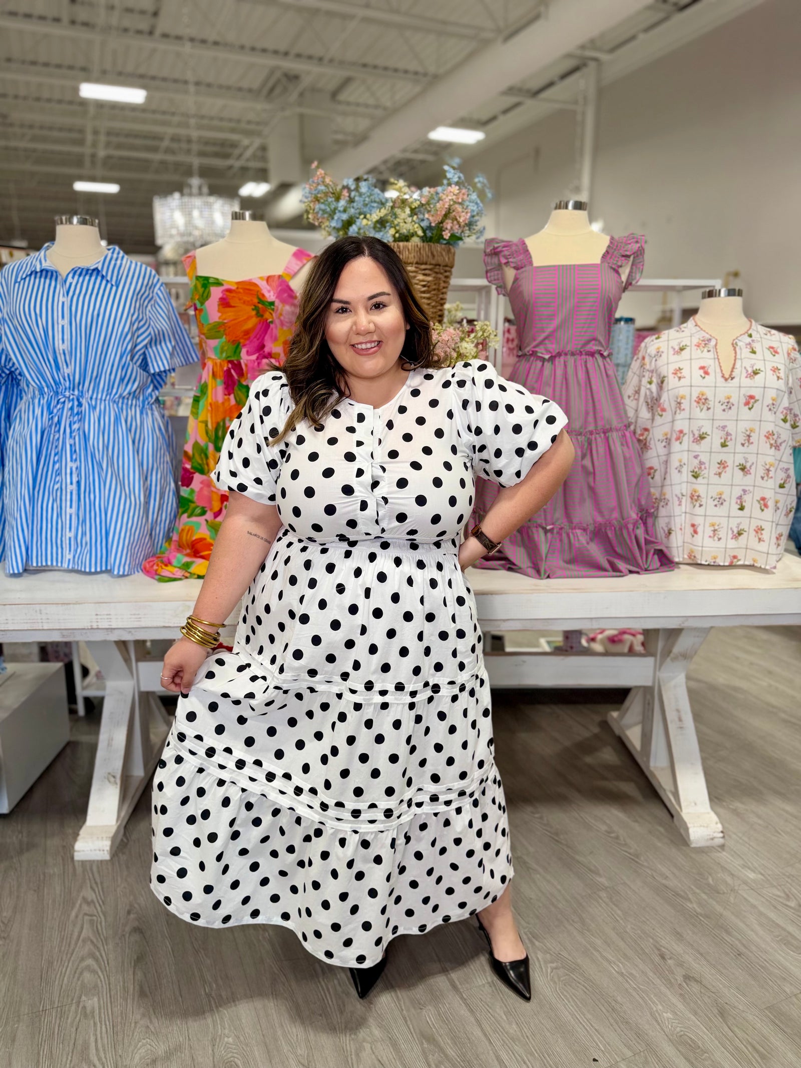 REESE POLKA DOT DRESS
