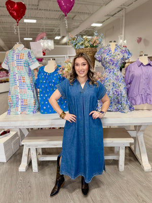 VICTORIA DENIM DRESS