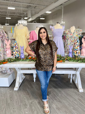 BETHANY LEOPARD TOP