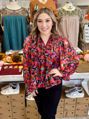 CLARISSA FLORAL TOP