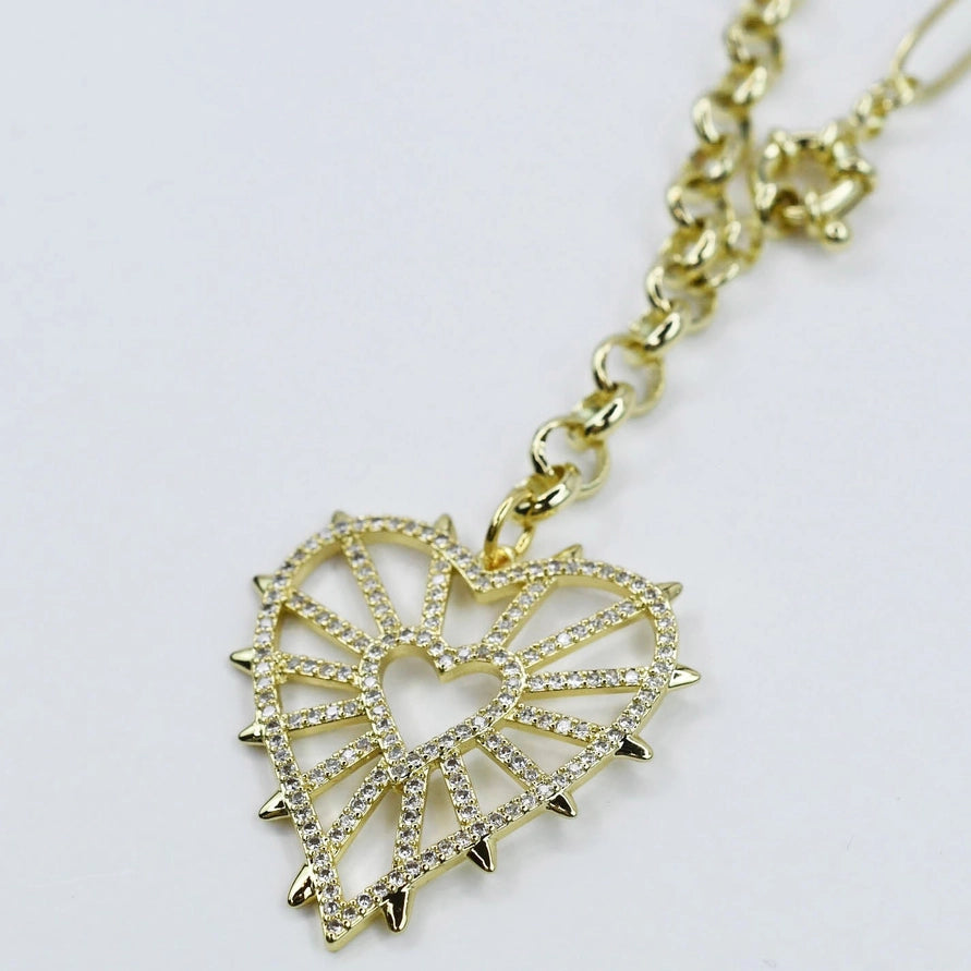 Lace Heart Necklace