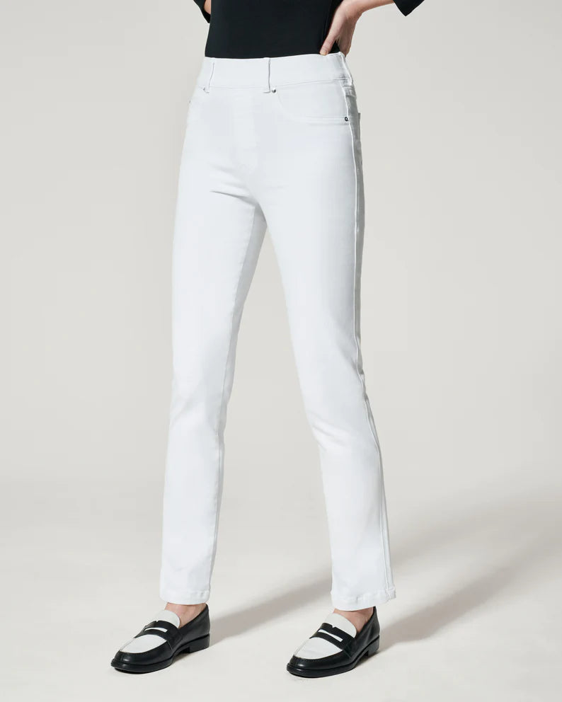 SPANX Straight Leg Jeans, White