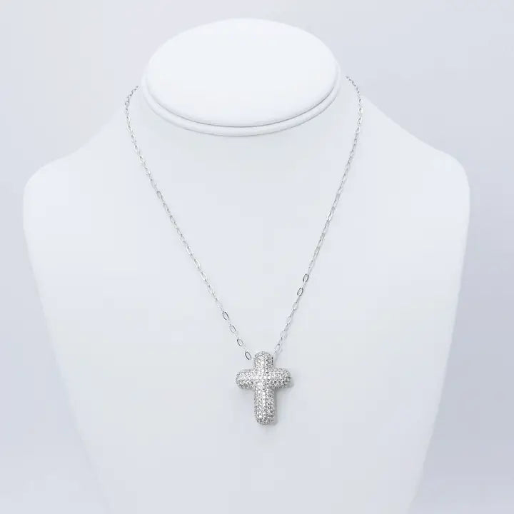 Faithful Glow Silver Necklace