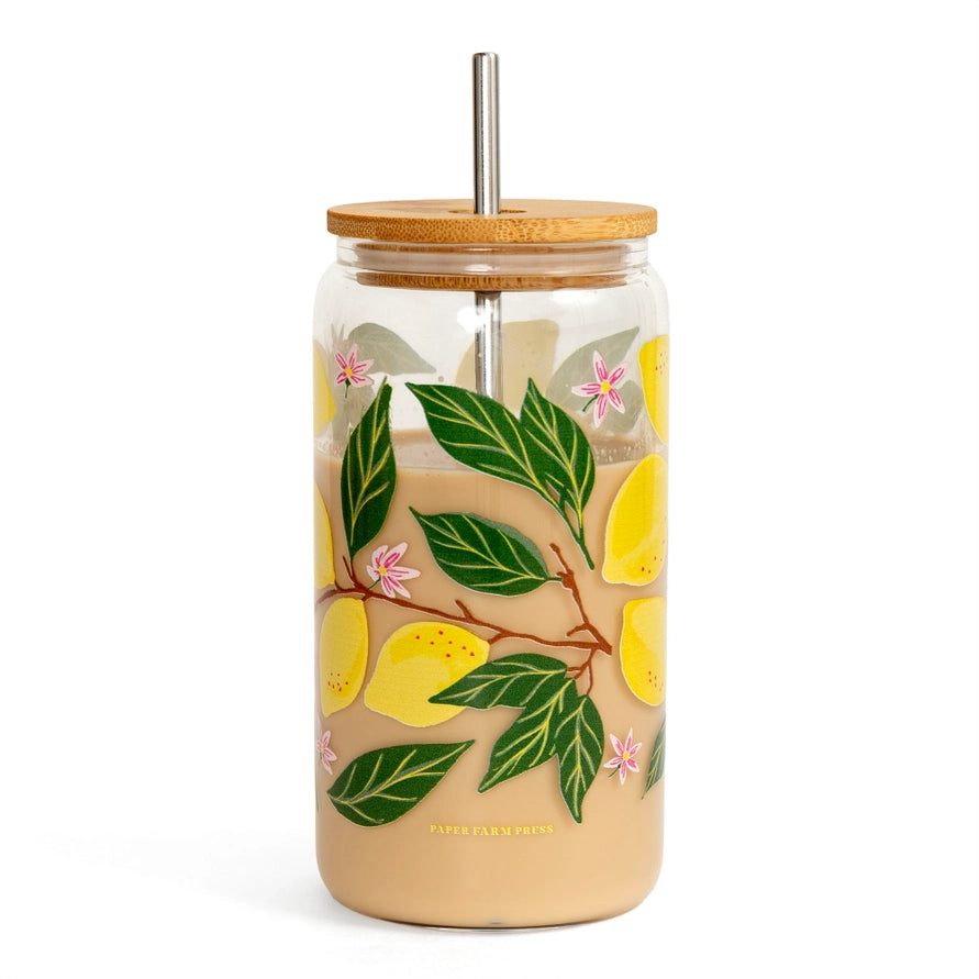Lemon Grove Glass Can