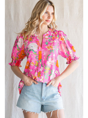 FLOWER BARBIE TOP