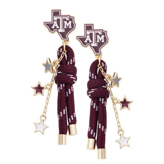 Texas A&M Aggies Paracord Spirit Earrings