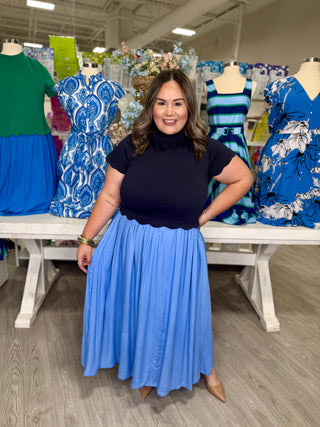 NATASHA NAVY/BLUE DRESS