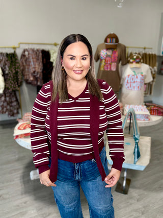 VERONICA STRIPE TOP