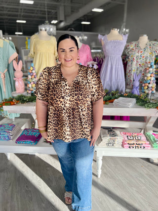 ALMA LEOPARD TOP