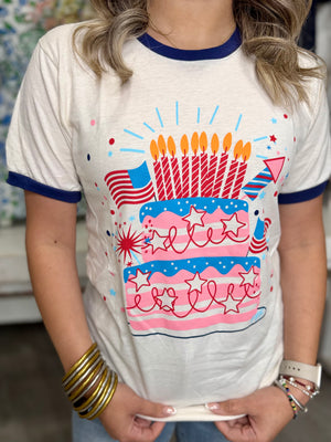 HAPPY BIRTHDAY USA TEE