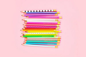 Pencil Set - Motivational - Asst Colors - 22 Pcs
