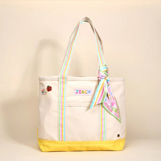 The Darling Canvas Tote Bag–School's in Session