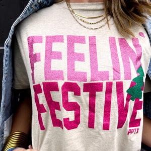 Feelin’ Festive Glitter Tee