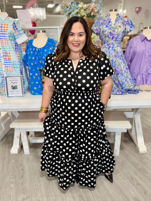 LARISSA POLKA DOT DRESS